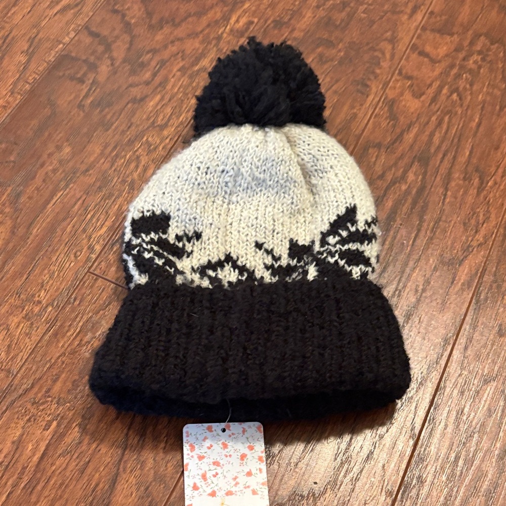 Free People toboggan with pom pom